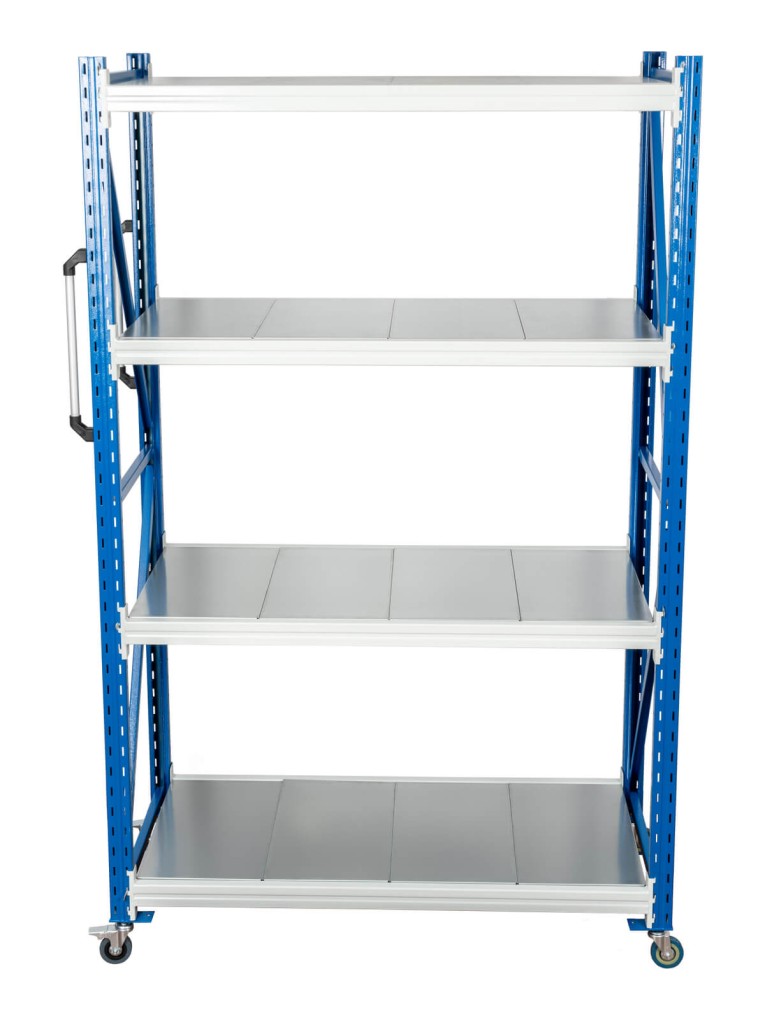 Стеллаж мобильный БиКом СТ-4 250x90x40 4 полки купить в Ухте