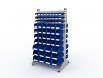 Стеллаж для пластиковых лотков SORTEX двухсторонний 1800x1000x800.05