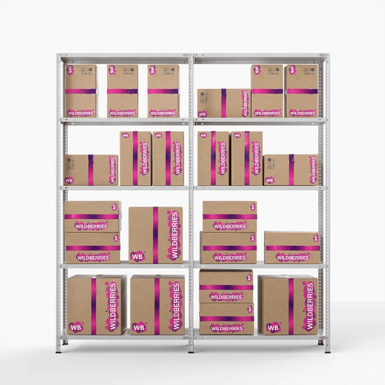 Стеллаж ПВЗ Wildberries 2000х2000х400 5 полок купить в Ухте
