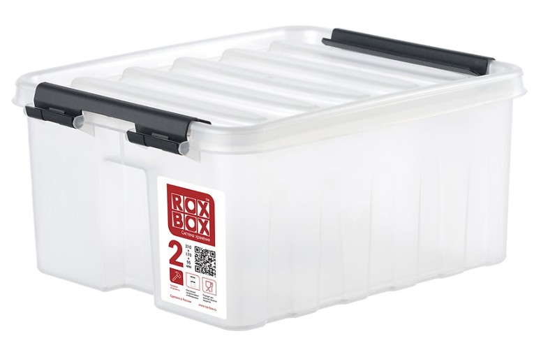 Контейнер Rox Box Original 2 (210х170х95 мм с крышкой и клипсами прозрачный) купить в Ухте
