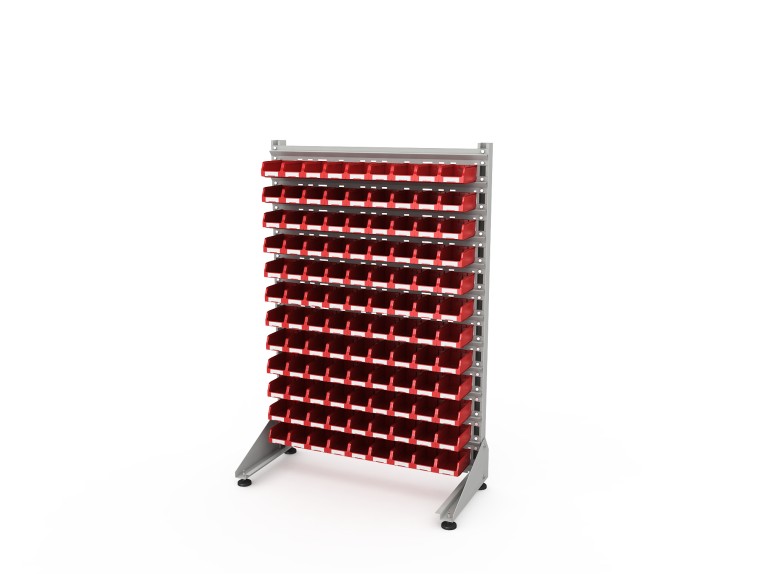 Стеллаж для пластиковых лотков SORTEX односторонний 1500x1000x450.01 купить в Ухте Стеллаж для пластиковых лотков SORTEX односторонний 1500x1000x450.01 купить в Ухте