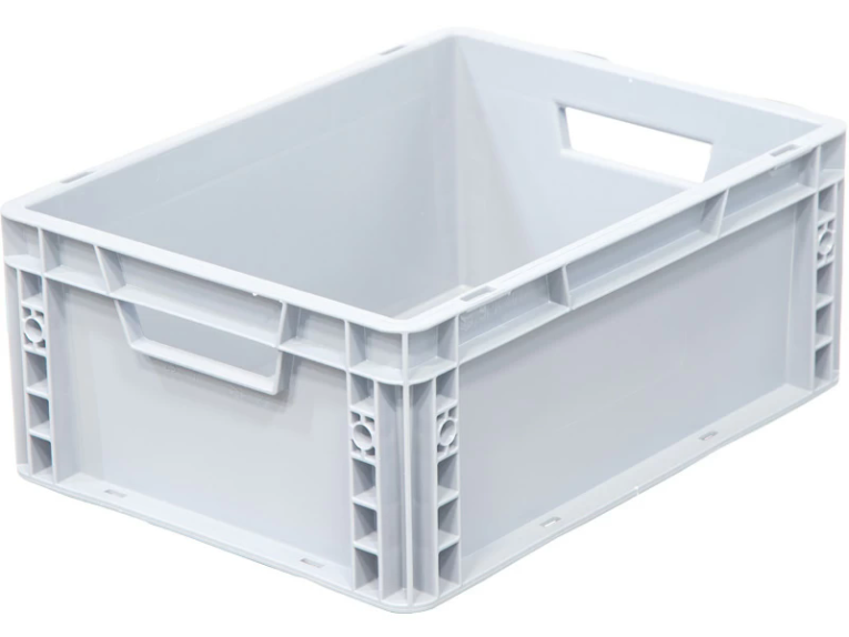 Ящик 400х300х170 сплошной, усиленное дно, цв. серый купить в Ухте