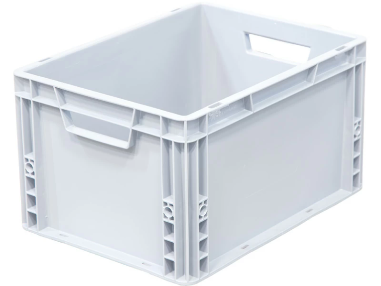 Ящик 400х300х220 сплошной, усиленное дно, цв. серый купить в Ухте