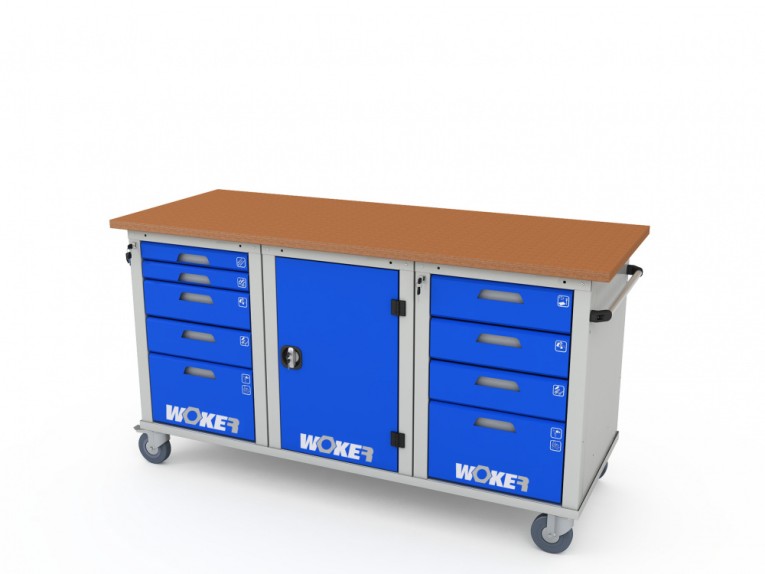 Верстак мобильный трехтумбовый WOKER PRO 3514.1800 купить в Ухте