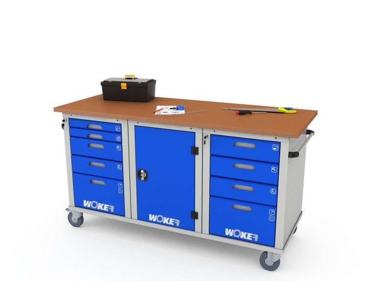 Верстак мобильный трехтумбовый WOKER PRO 3514.1800 купить в Ухте