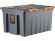 Контейнер особопрочный Rox Box PRO 120 (740х565х400 мм с крышкой и клипсами, на роликах, антрацит) купить в Ухте
