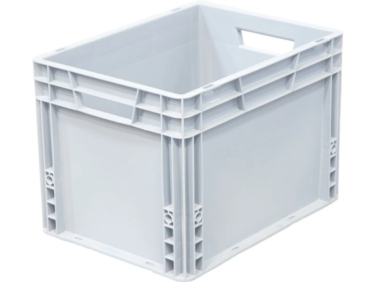 Ящик 400х300х270 сплошной, усиленное дно, цв. серый купить в Ухте Ящик 400х300х270 сплошной, усиленное дно, цв. серый купить в Ухте