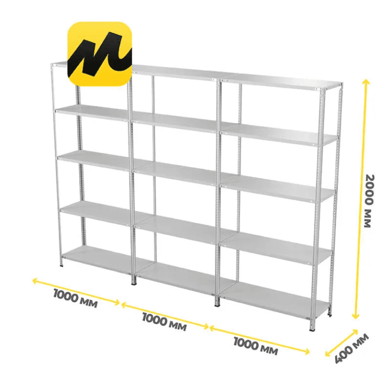 Стеллаж ПВЗ Яндекс Маркет 2000х3000х400 5 полок купить в Ухте
