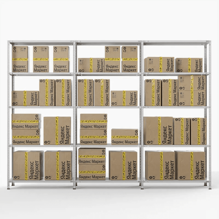 Стеллаж ПВЗ Яндекс Маркет 2000х3000х400 5 полок купить в Ухте