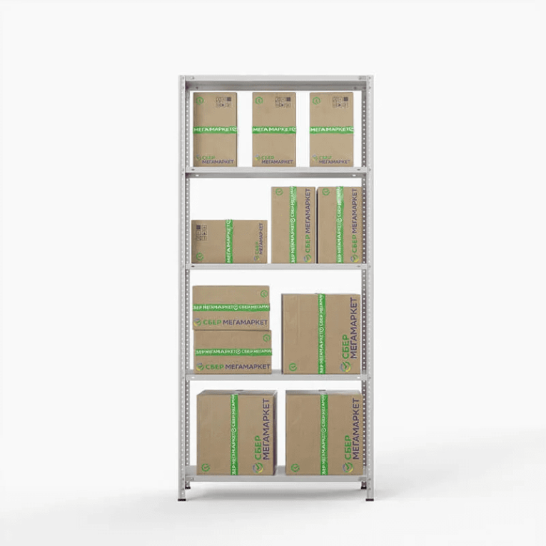 Стеллаж ПВЗ Сбер 2000х1000х400 5 полок купить в Ухте