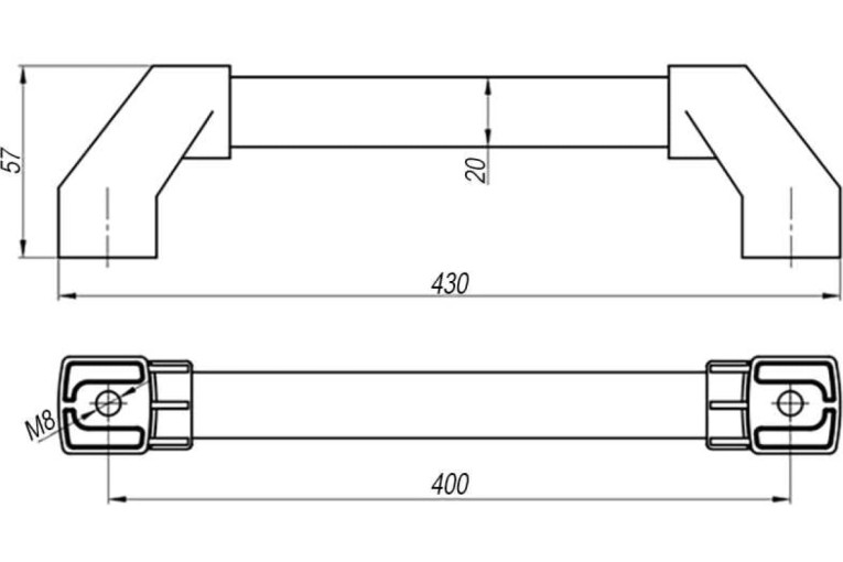Ручка трубчатая СТ-4 АТ40020 купить в Ухте