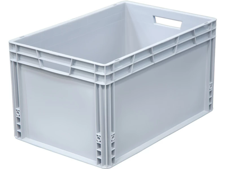 Ящик 600х400х320 сплошной, усиленное дно, цв. серый купить в Ухте Ящик 600х400х320 сплошной, усиленное дно, цв. серый купить в Ухте