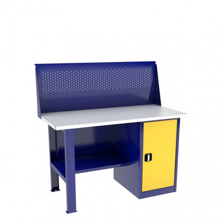 Однотумбовый слесарный верстак ВП-2/1,4 с экраном купить в Ухте Однотумбовый слесарный верстак ВП-2/1,4 с экраном купить в Ухте