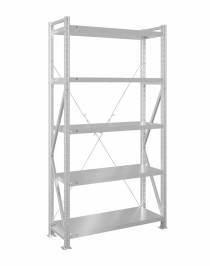 Стеллаж MS U 2500x1200x600 5 полок (280 кг, металл) Стеллаж MS U 2500x1200x600 5 полок (280 кг, металл)