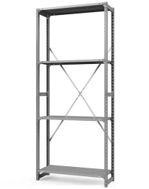 Стеллаж ТСУ 2200x700x600 4 полки (300 кг, металл) Стеллаж ТСУ 2200x700x600 4 полки (300 кг, металл)