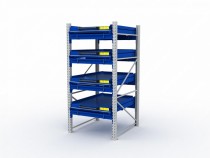 Стеллаж с выкатными платформами S-HEAVY 1000/900 (4 яруса хранения)