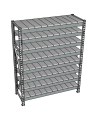 Стеллаж грузовой СГР 2500x900x500 8 полок (металл)