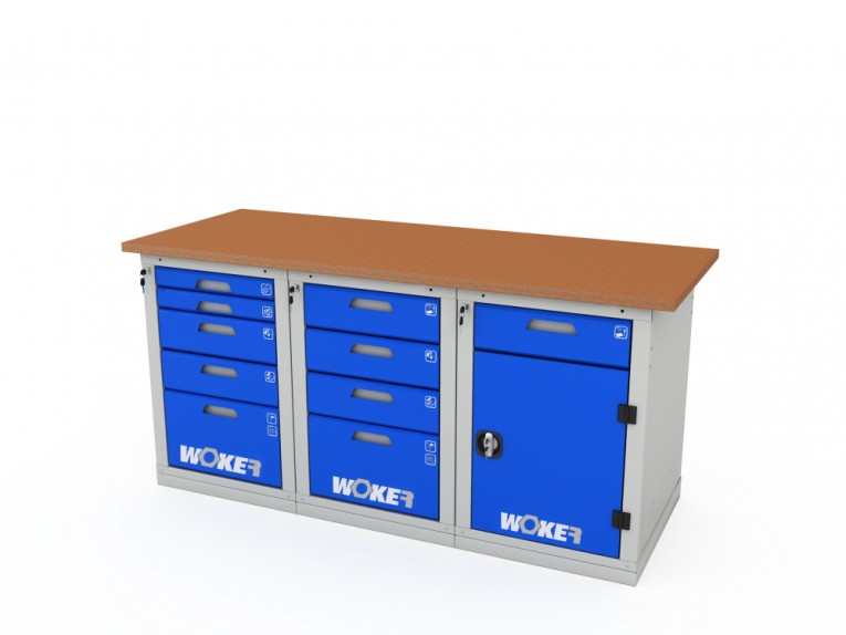 Верстак трехтумбовый WOKER PRO 3542.1800 купить в Ухте