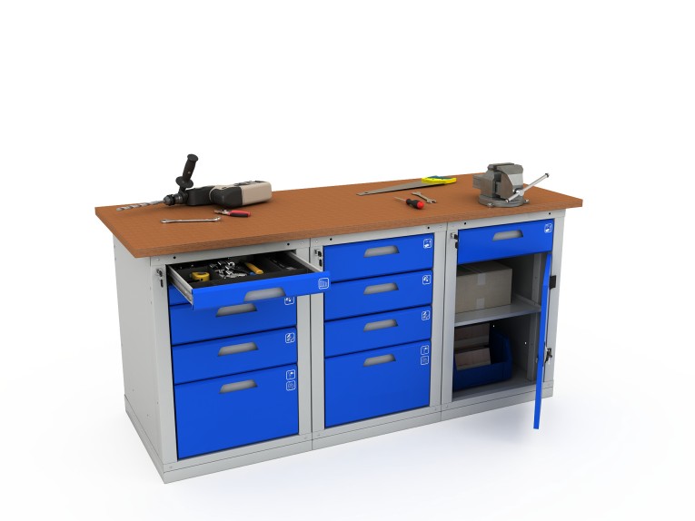 Верстак трехтумбовый WOKER PRO 3542.1800 купить в Ухте