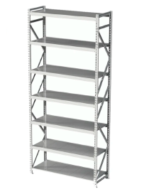 Стеллаж MS Profi 3000х2100х800 7 полок Стеллаж MS Profi 3000х2100х800 7 полок