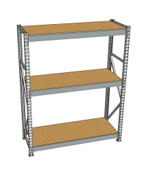 Стеллаж грузовой СГР 2500x1200x500 3 полки (ДСП) Стеллаж грузовой СГР 2500x1200x500 3 полки (ДСП)